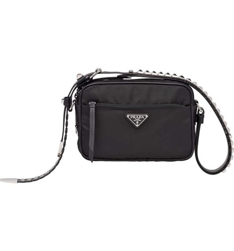 prada mini hand bag|Prada small nylon camera bag.